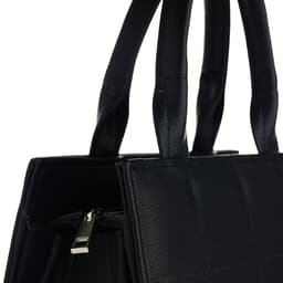 Сумка женская тоут TEXTURA на молнии, 25×12×22 см, чёрный