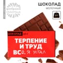 Шоколад молочный «Терпение и труд», 27 г