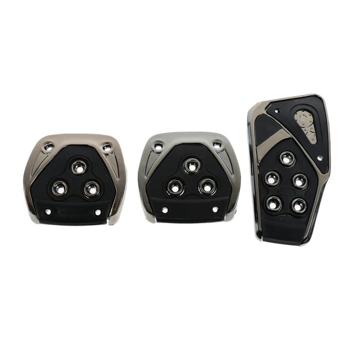 Накладки на педали Cartage, антискользящие, набор 3 шт., черный