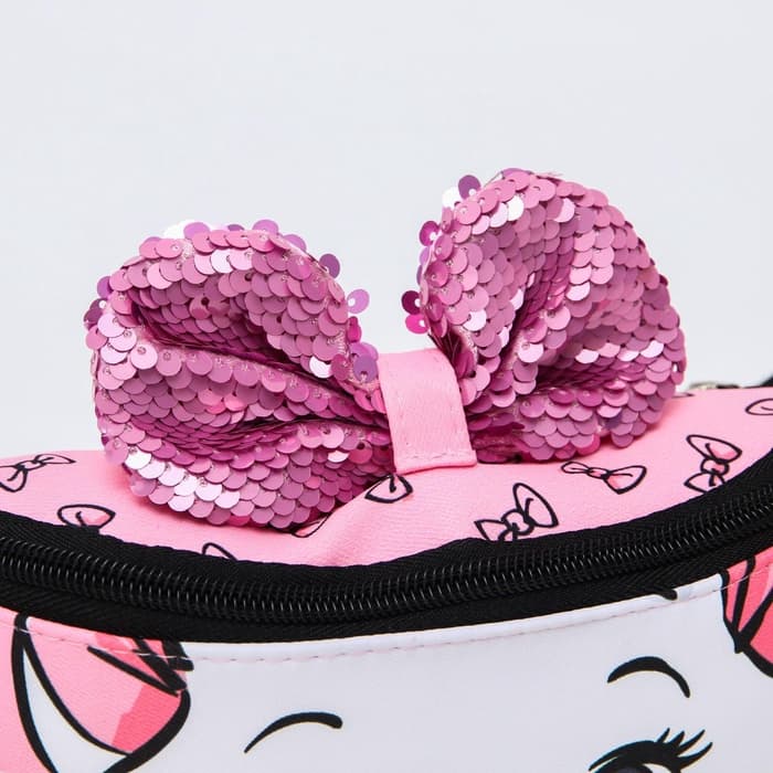 Сумка поясная детская для девочки «Кошечка с бантиком», 25×6×13 см, Коты Аристократы