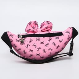 Сумка поясная детская для девочки «Кошечка с бантиком», 25×6×13 см, Коты Аристократы