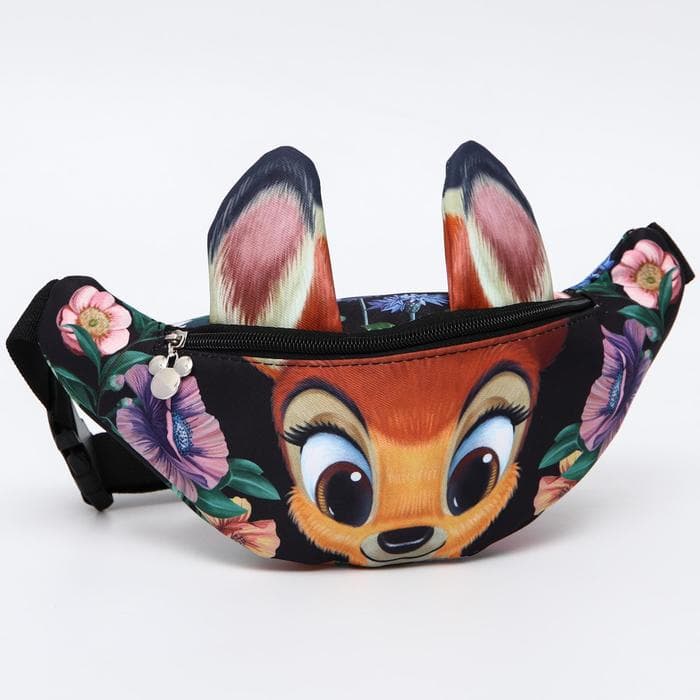 Сумка поясная детская для девочки «Олененок», 25×6×13 см, Бэмби