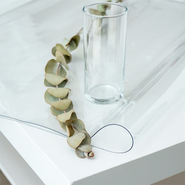 Термоскатерть без основы Доляна «Жидкое стекло», ширина 120 см, общая толщина 0.8 мм, длина 80 см