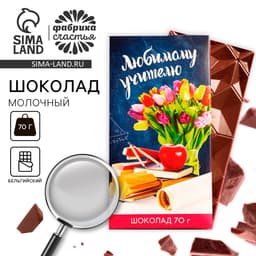 Шоколад молочный «Любимому учителю», 70 г