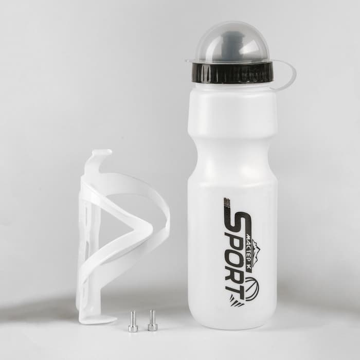 Бутылка для воды велосипедная, 750 мл, «Мастер К.», с креплением, цвет МИКС