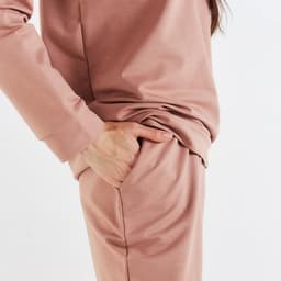 Костюм спортивный женский: худи, брюки, MINAKU: Casual Collection, размер 46, бежевый
