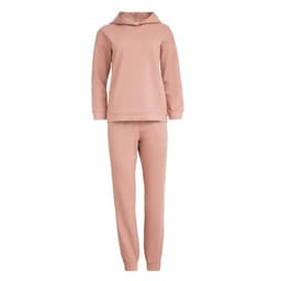 Костюм спортивный женский: худи, брюки, MINAKU: Casual Collection, размер 46, бежевый