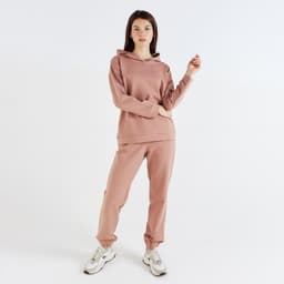 Костюм женский (худи, брюки) MINAKU: Casual Collection, размер 48, бежевый