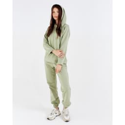 Костюм женский спортивный (худи, брюки) MINAKU: Casual Collection, размер 44, фисташковый