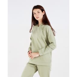 Костюм женский спортивный (худи, брюки) MINAKU: Casual Collection, размер 44, фисташковый