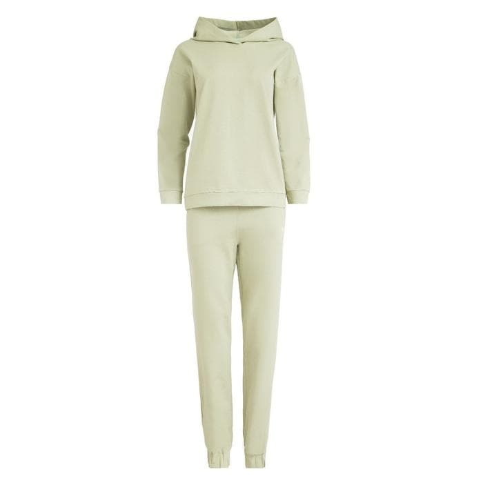 Костюм женский спортивный (худи, брюки) MINAKU: Casual Collection, размер 44, фисташковый