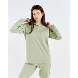 Костюм женский спортивный (худи, брюки) MINAKU: Casual Collection, размер 46, фисташковый