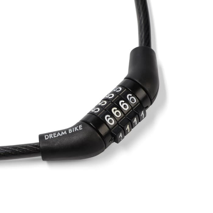 Замок навесной велосипедный Dream Bike, кодовый, 6×650 мм