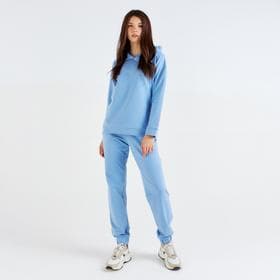 Костюм спортивный женский: худи, брюки, MINAKU: Casual Collection, размер 42, голубой
