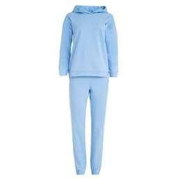 Костюм женский (худи, брюки) MINAKU: Casual Collection, размер 42, голубой