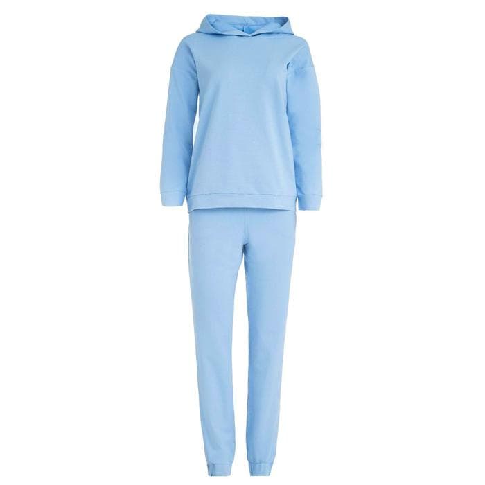 Костюм женский (худи, брюки) MINAKU: Casual Collection, голубой, размер 48