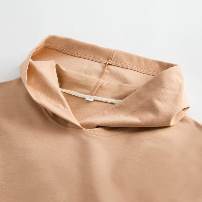 Костюм женский (худи, брюки) MINAKU: Casual Collection, размер 52, цвет песочный