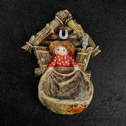 Садовая фигура - ключница из полистоуна «Домовёнок Кузя», подвесная, 27 см