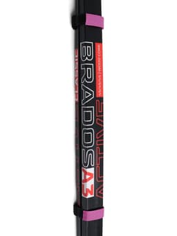 Зажим - липучка для лыж, узкая, цвет фуксия, чёрная