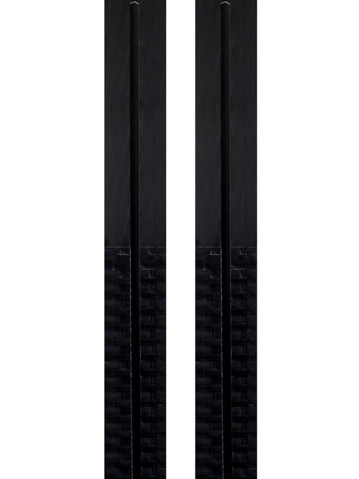 Комплект лыжный: пластиковые лыжи 150 см с насечкой, стеклопластиковые палки 110 см, крепления NN75 мм, МИКС