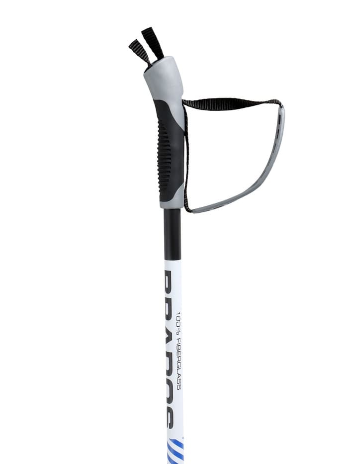 Комплект лыжный: пластиковые лыжи 200 см без насечек, стеклопластиковые палки 160 см, крепления NNN, цвета МИКС