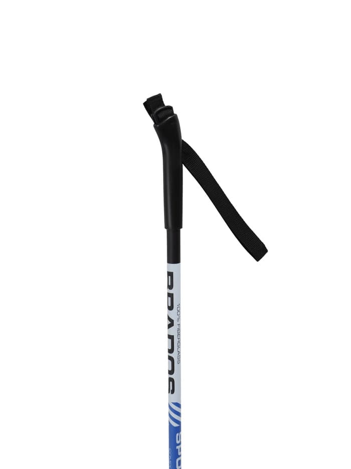 Комплект лыжный: пластиковые лыжи 150 см с насечкой, стеклопластиковые палки 110 см, крепления SNS, цвета МИКС