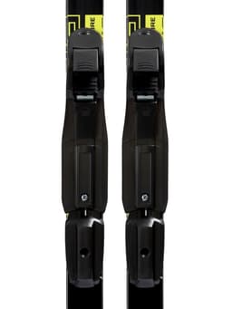 Комплект лыжный: пластиковые лыжи 150 см с насечкой, стеклопластиковые палки 110 см, крепления SNS, цвета МИКС