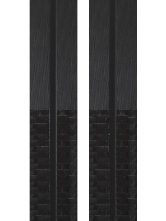 Комплект лыжный: пластиковые лыжи 185 см с насечкой, стеклопластиковые палки 145 см, крепления NNN, цвета МИКС