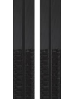 Комплект лыжный: пластиковые лыжи 185 см с насечкой, стеклопластиковые палки 145 см, крепления NNN, цвета МИКС