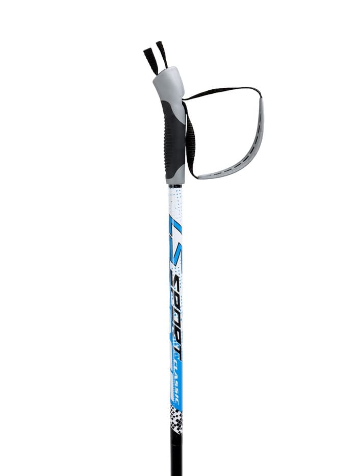 Комплект лыжный: пластиковые лыжи 185 см с насечкой, стеклопластиковые палки 145 см, крепления NNN, цвета МИКС