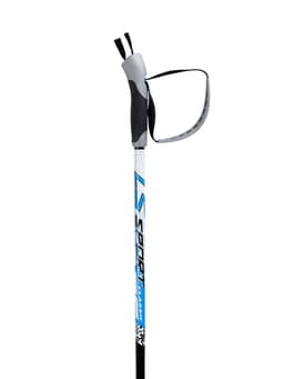 Комплект лыжный: пластиковые лыжи 185 см с насечкой, стеклопластиковые палки 145 см, крепления NNN, цвета МИКС