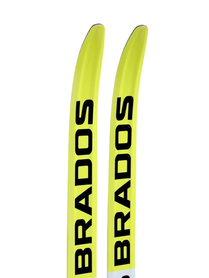 Лыжи пластиковые, 150 см, с насечкой, цвета МИКС