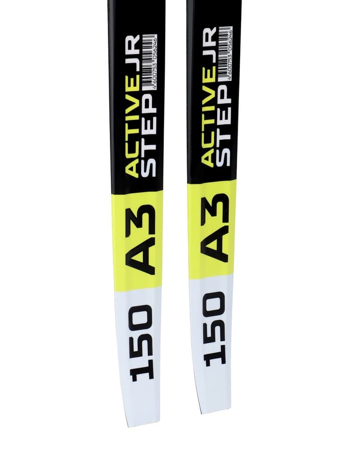 Лыжи пластиковые, 150 см, с насечкой, цвета МИКС