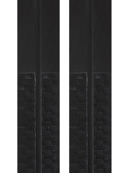 Лыжи пластиковые, 205 см, с насечкой, цвета МИКС