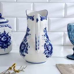 Кувшин фарфор «Аннушка», 1.5 л, 20.5 см, гжель