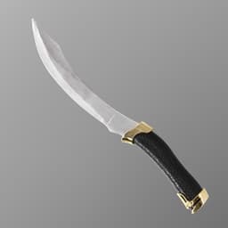 Макет оружия «Сувенирный нож. Турецкий», 19.4 см, клинок 114 мм/0.7 мм, изогнутый, чёрный, золото