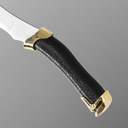 Макет оружия «Сувенирный нож. Турецкий», 19.4 см, клинок 114 мм/0.7 мм, изогнутый, чёрный, золото