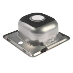 Мойка кухонная Accoona AB3838, врезная, толщина 0.6 мм, 380×380×165 мм, глянец