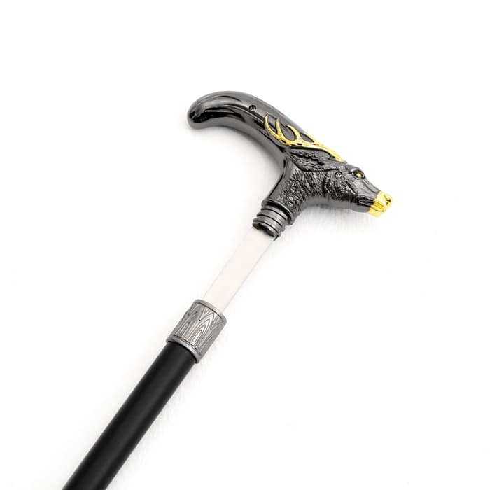 Сувенирная трость с клинком 30 см, набалдашник: олень