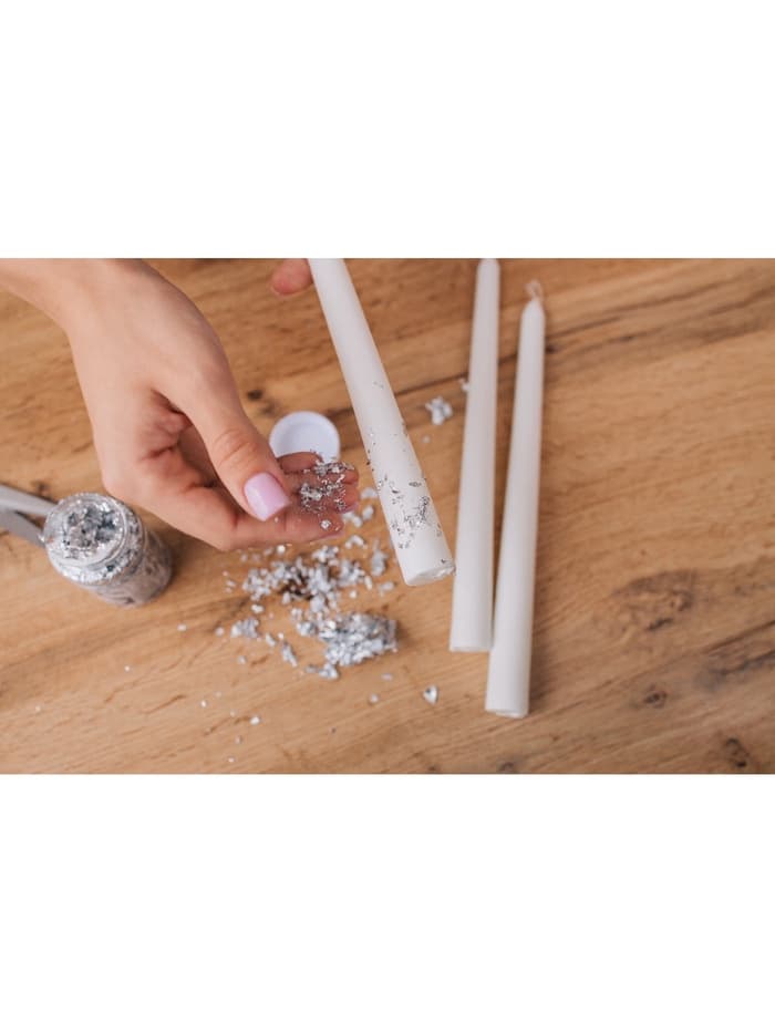 Ароматическая свеча парафиновая хозяйственная «Французская ваниль», 17×2 см, 40 г