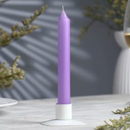 Ароматическая свеча столовая «Горная Лаванда», 17×2 см, 40 г