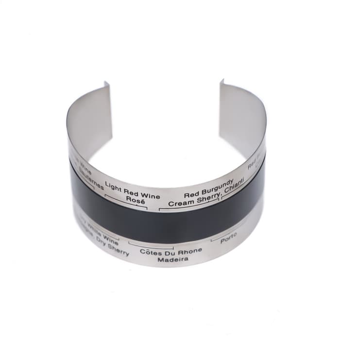 Термометр-браслет для вина, 17×3.7 см, нержавеющая сталь