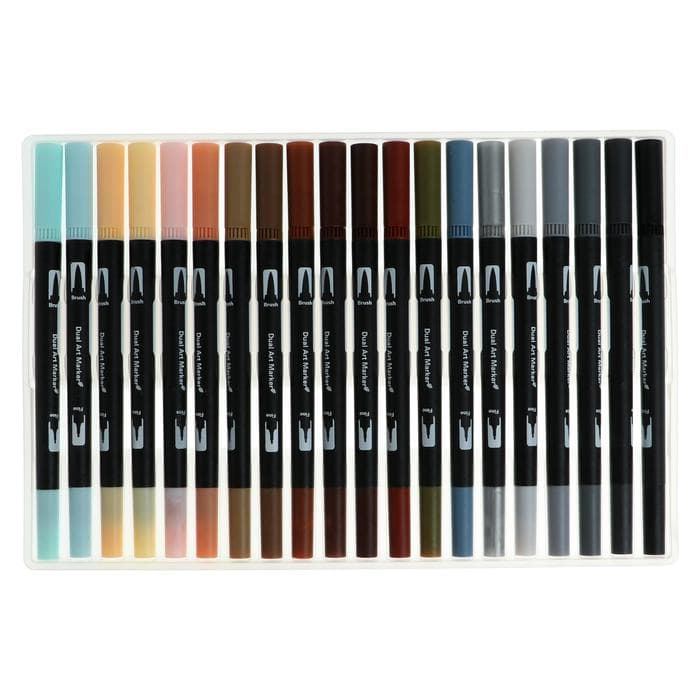 Набор профессиональных маркеров, 100 штук/100 цветов, двусторонние