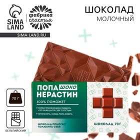 Шоколад молочный «Попанерастин», 70 г