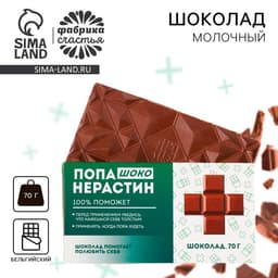 Шоколад молочный «Попанерастин», 70 г