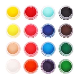 Краска по ткани, набор 16 цветов × 15 мл, ЗХК «Я - Художник!», акриловая на водной основе (228411819)