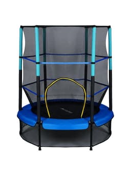 Батут ONLYTOP, d=140 см, высота сетки 125 см, синий