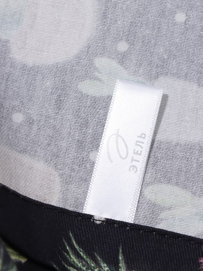 Дорожка на стол «Этель» Succulents 40×149 см, 100% хлопок, саржа 190 г/м², чёрная