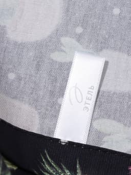 Дорожка на стол «Этель» Succulents 40×149 см, 100% хлопок, саржа 190 г/м², чёрная