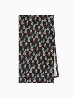 Дорожка на стол «Этель» Succulents 40×149 см, 100% хлопок, саржа 190 г/м², чёрная